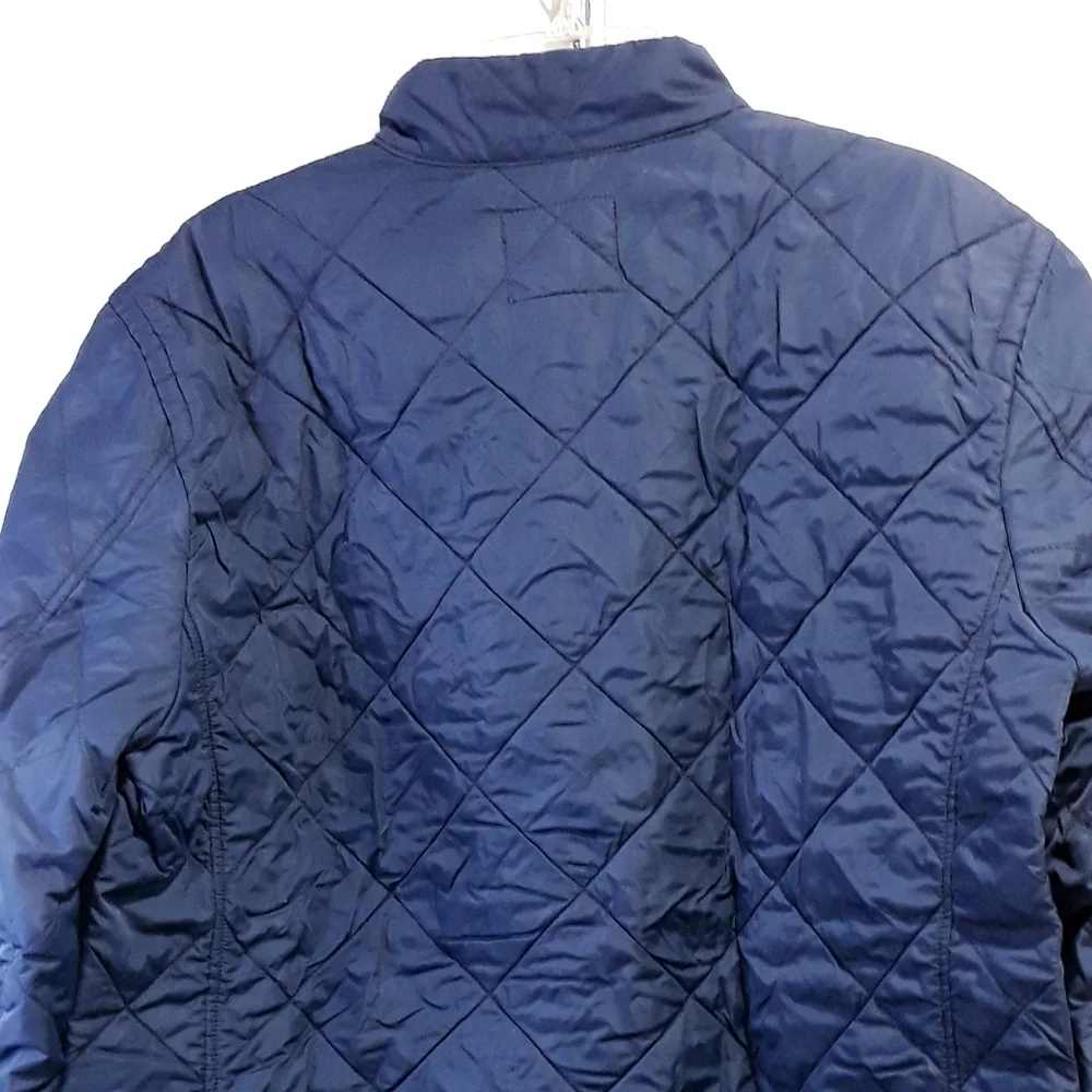 J.Crew Authentic Outewear New York Quilted Blue Jacket Lightweight Size XL